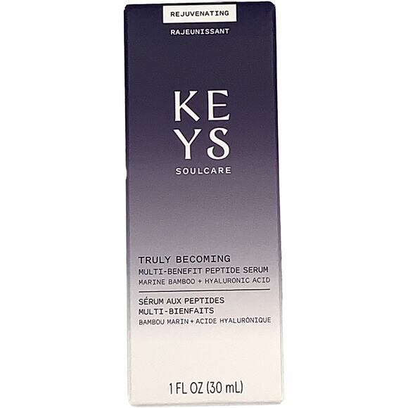 KEYS Soulcare Truly Becoming Multi-Benefit Peptide Serum 1 oz (30 ml) NEW/Sealed - Picture 2 of 7
